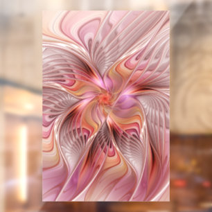 Abstract Butterfly Colourful Fantasy Fractal Art Window Cling