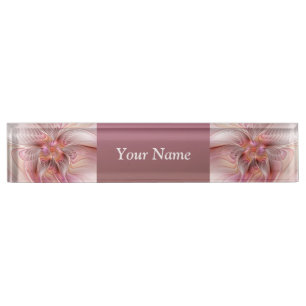 Abstract Butterfly Colourful Fantasy Fractal Text Nameplate