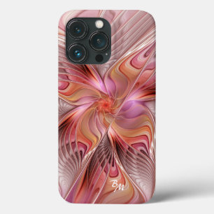 Abstract Butterfly Colourful Fractal Art Initials iPhone 13 Pro Case