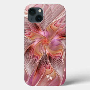 Abstract Butterfly Colourful Fractal Art Initials iPhone 13 Case