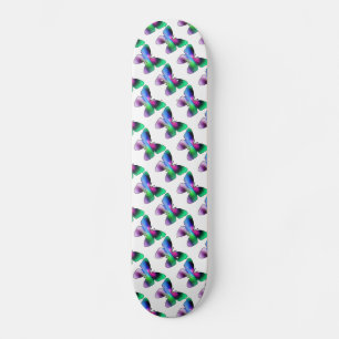 Abstract Butterfly Colourful Skateboard