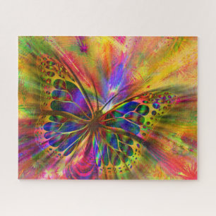 Abstract Butterfly Design Jigsaw Puzzle