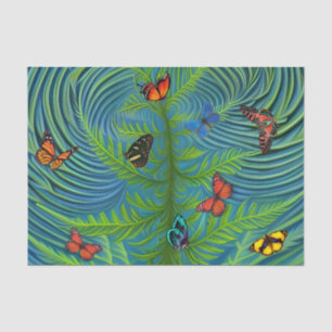 Abstract Butterfly Dream Garden Tissue Paper