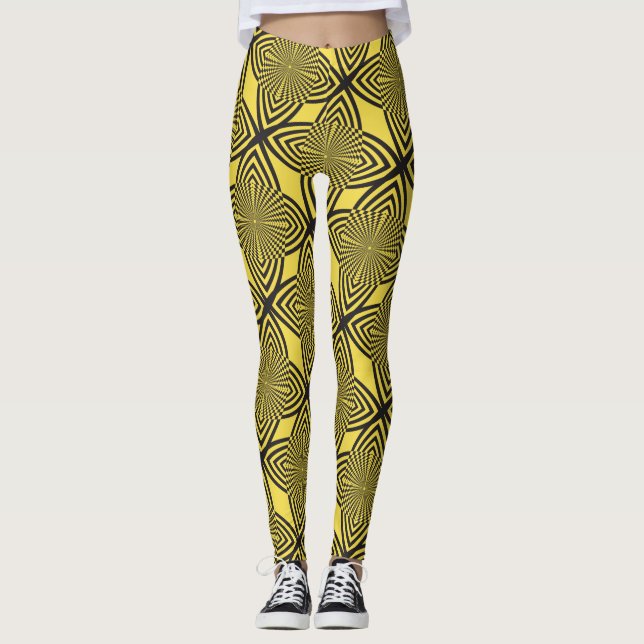 abstract butterfly effect leggings (Front)