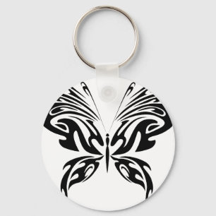 Abstract Butterfly Keychain