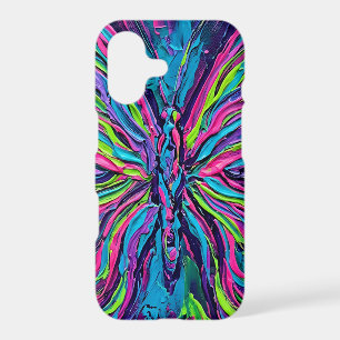 Abstract Butterfly Neon Vibrant iPhone Cases