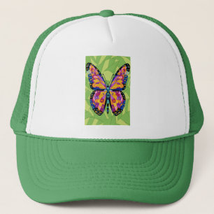 Abstract butterfly painting  trucker hat