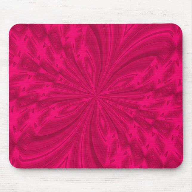 Abstract Butterfly Raspberry Pink MOUSEPAD (Front)