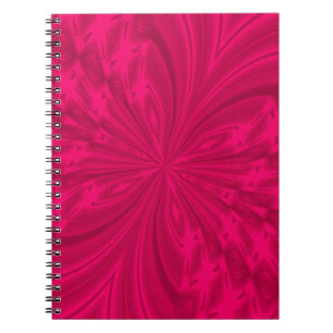 Abstract Butterfly Raspberry Pink Notebook