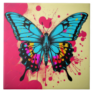 Abstract butterfly tile
