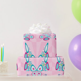 Abstract Butterfly Wrapping Paper
