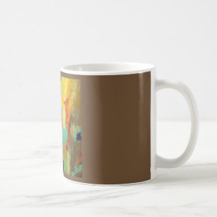 Abstract caffeine buzz coffee mug