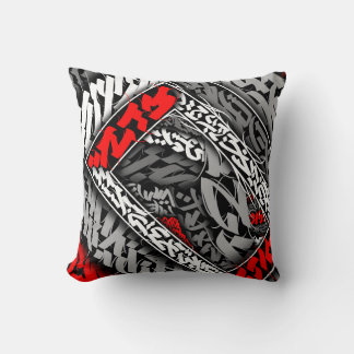 abstract calligraffiti throw pillow