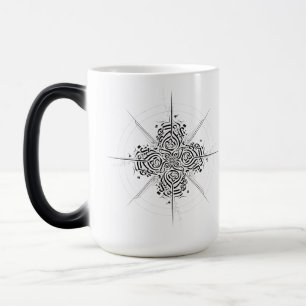 Abstract Calligraphy Compass - Premium Ceramic Mug