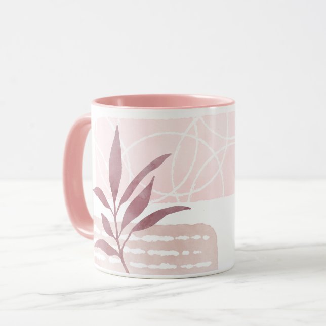 Abstract Calming Watercolor Shapes Mug (Front Left)