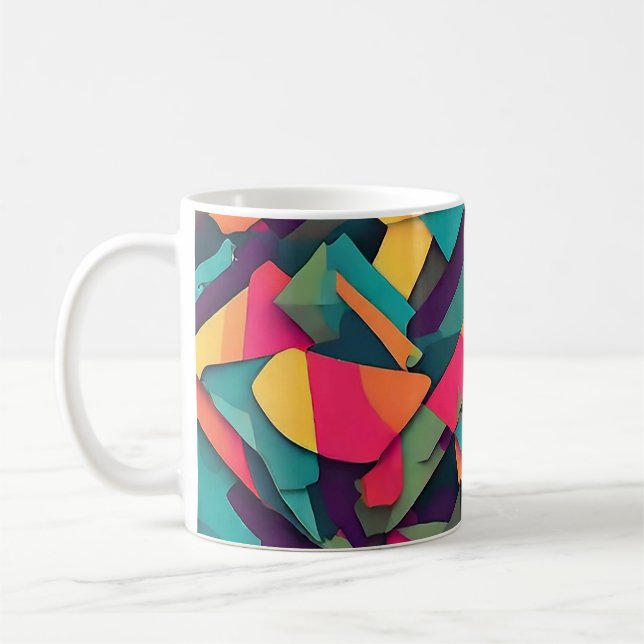 Abstract Camouflage Coffee Mug (Left)