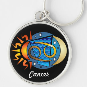 Abstract Cancer Keychain