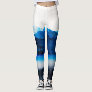 Abstract Canvas: Modern Art Texture. Leggings