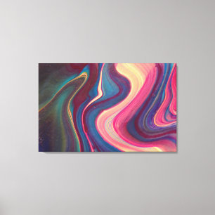 abstract canvas paint print