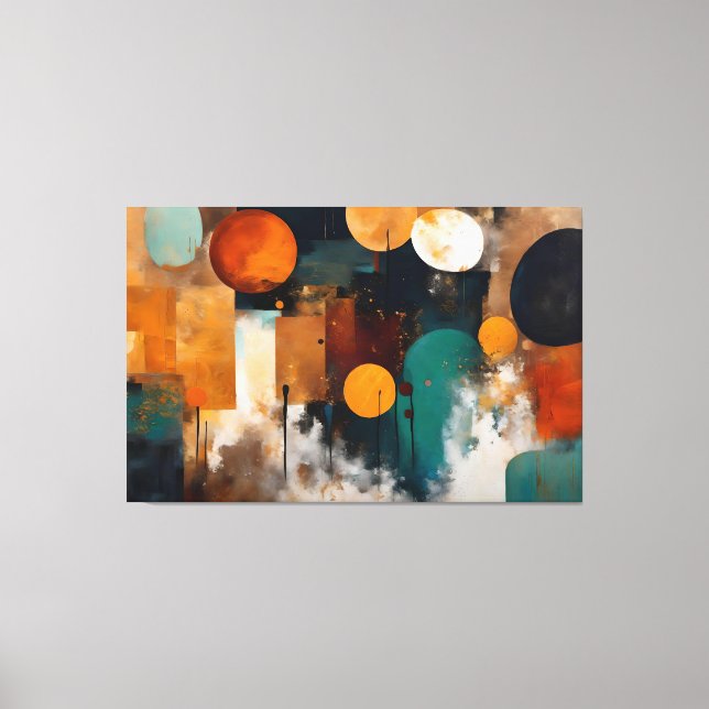 Abstract canvas painting print (Front)