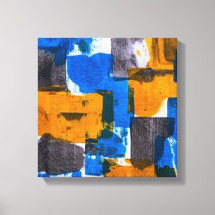 Abstract Canvas Pattern Art Print