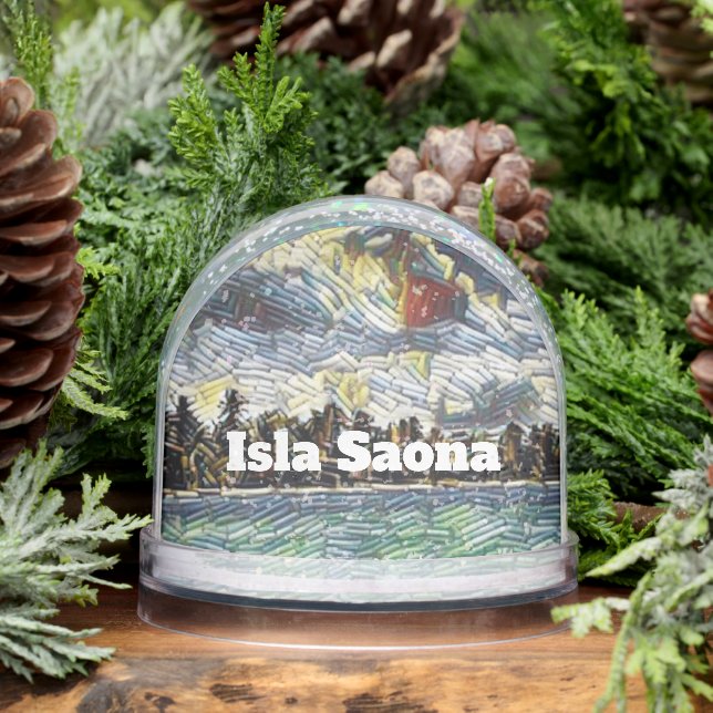 Abstract Caribbean Beach Brick Art Isla Saona (Hiver)