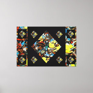 Abstract Carnation Canvas Print w/ Dreaming