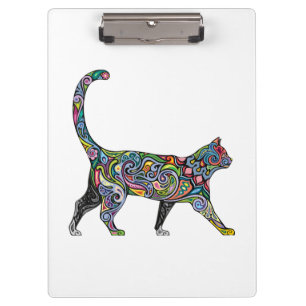 Abstract Cat Clipboard