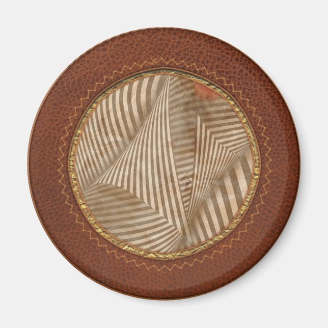 Abstract - Catch the red ball Magnet (Front)