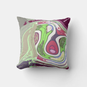 Abstract Cell by Alexandra Cook Throw Pillow