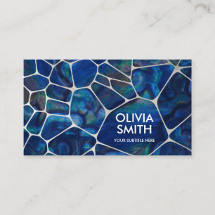 Abstract Cells - Abalone Shell and Pearl Business Card