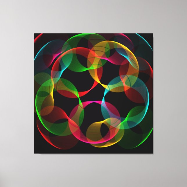 Abstract cells canvas print (Front)