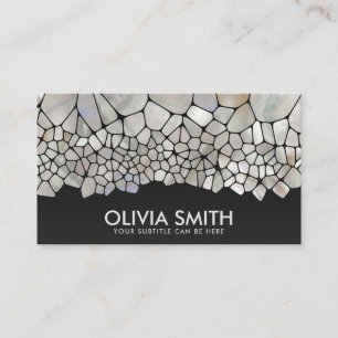 Abstract Cells - Mother of Pearl Business Card