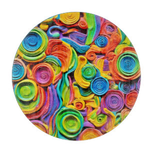 Abstract Ceramic Joy Cutting Board