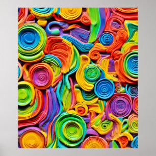 Abstract Ceramic Joy Poster