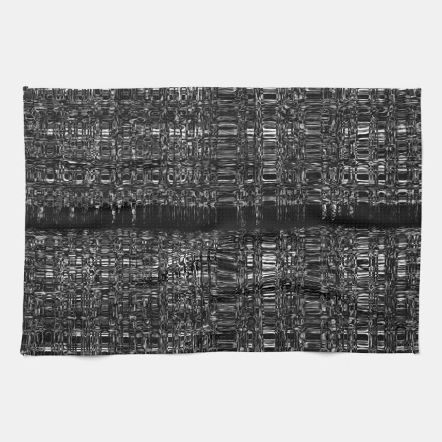 Abstract chain pattern kitchen towel (Horizontal)