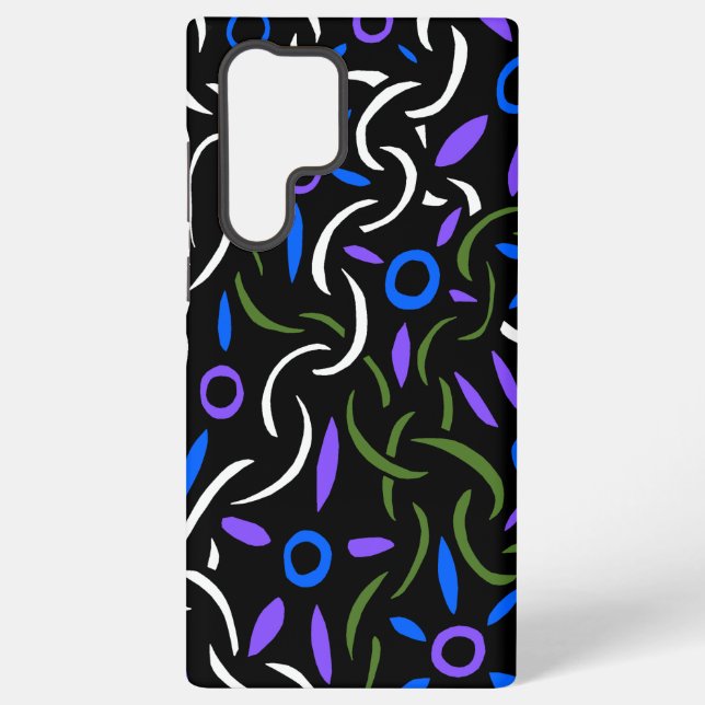 Abstract Chains and Rings Samsung Galaxy S22 Ultra Case (Back)