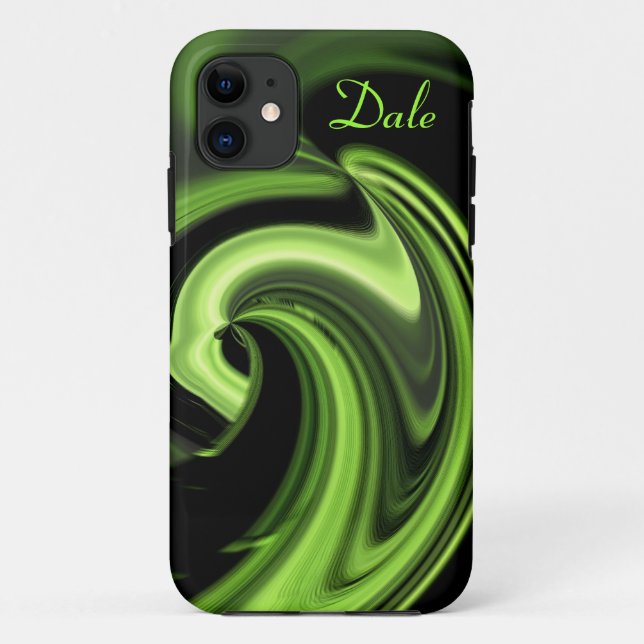 Abstract Chartreuse Heart iPhone5 case Personalize (Back)
