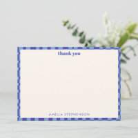 Abstract Checkerboard Blue Custom Baby Shower