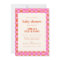 Abstract Chequered Art Pink Orange Baby Shower