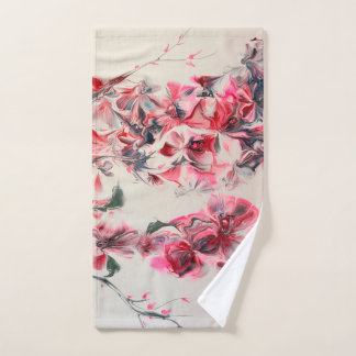 Abstract Cherry Blossom Hand Towel