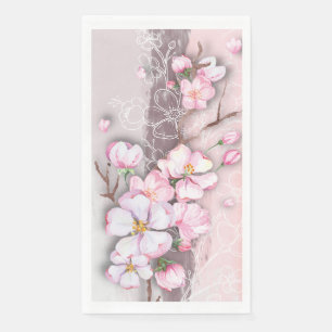 Abstract Cherry Blossoms Paper Gust Towel Napkin