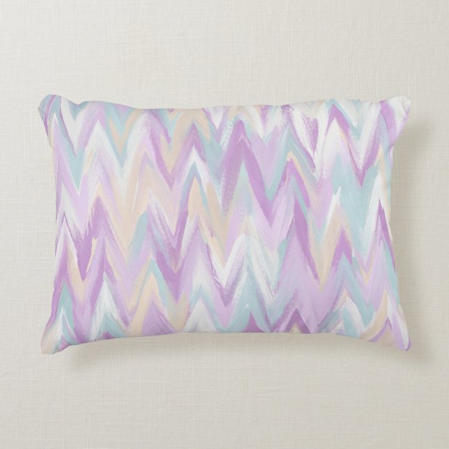 Abstract Chevrons Accent Pillow (Front)
