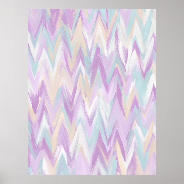 Abstract Chevrons Poster (Front)