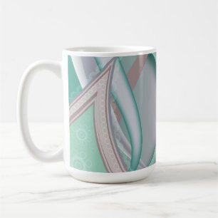 Abstract Chocolate Mint Tornado Coffee Mug