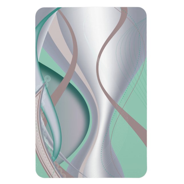 Abstract Chocolate Mint Tornado Magnet (Vertical)