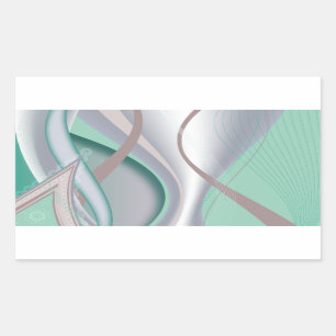 Abstract Chocolate Mint Tornado Sticker