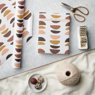 Abstract | Christmas | Beige | Minimalistic | Wrapping Paper