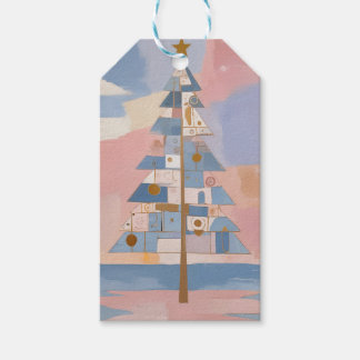 Abstract Christmas Geometry Gift Tags
