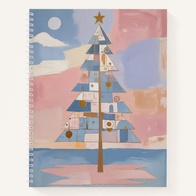 Abstract Christmas Geometry Notebook (Front)